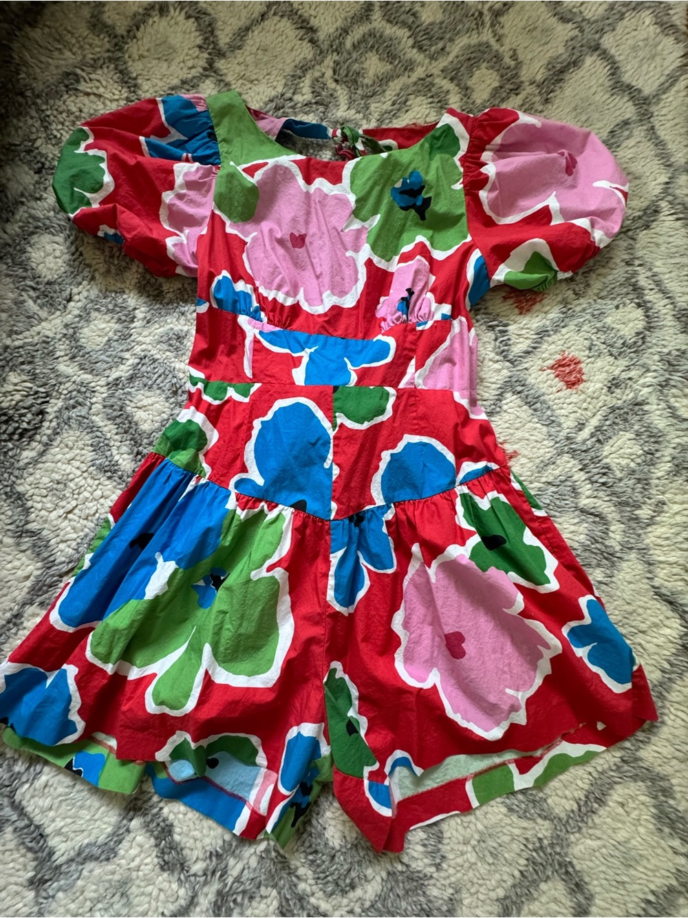Plenty by Tracy Reese Red Floral Multicolor Kids Romper